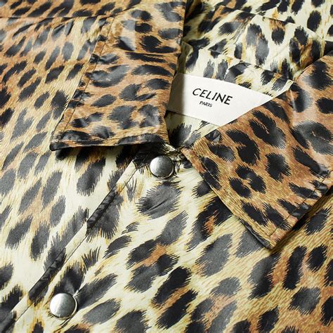 celine leopard jacket|LONG COACH JACKET IN NYLON .